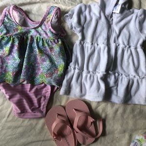 Baby Girl 6-12 mo Summer Beach Outfit
